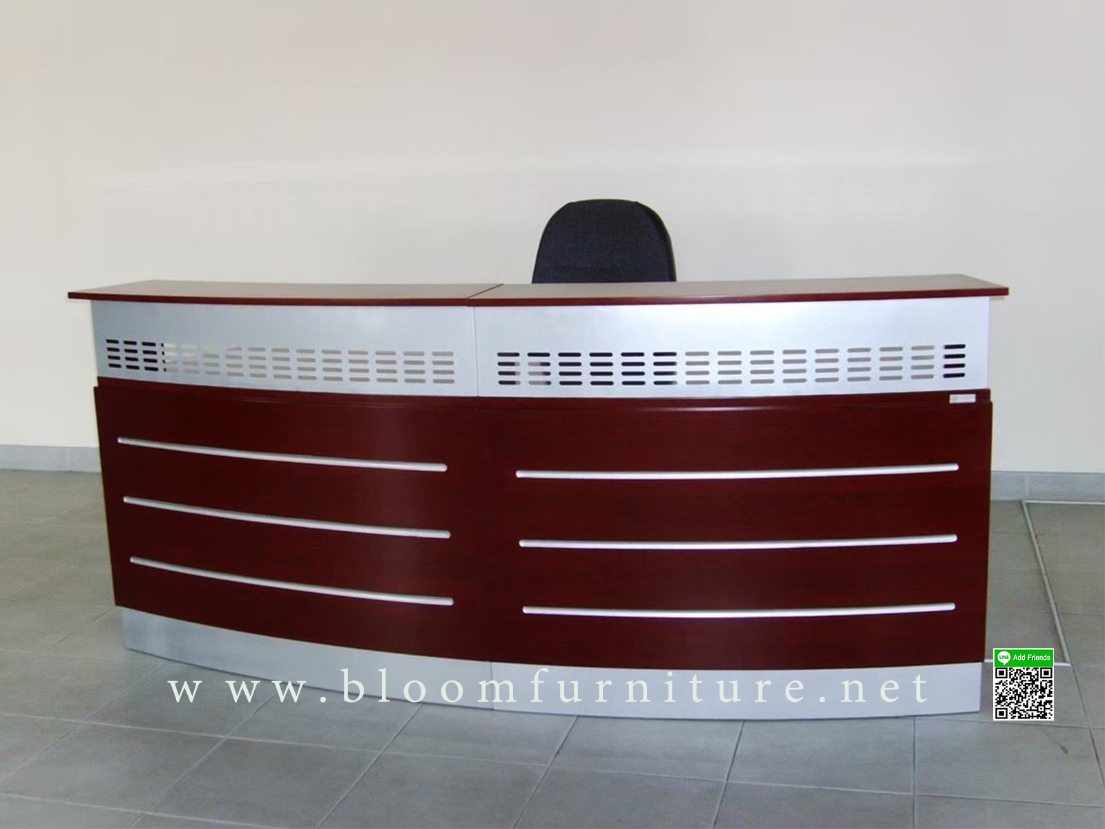 โต๊ะเคาเตอร์/Reception โต๊ะประชาสัมพันธ์ ขนาด 240x75x103 ซม.