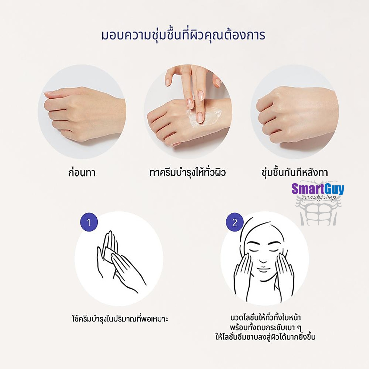 A.H.C. Premium Hydra B5 Cream 50ml. ครีมล็อกความชุ่มชื่นให้ผิวหน้าปรับผิวเนียนนุ่ม ไม่แห้งกร้านสินค้านำเข้าจากเกาหลีของแท้