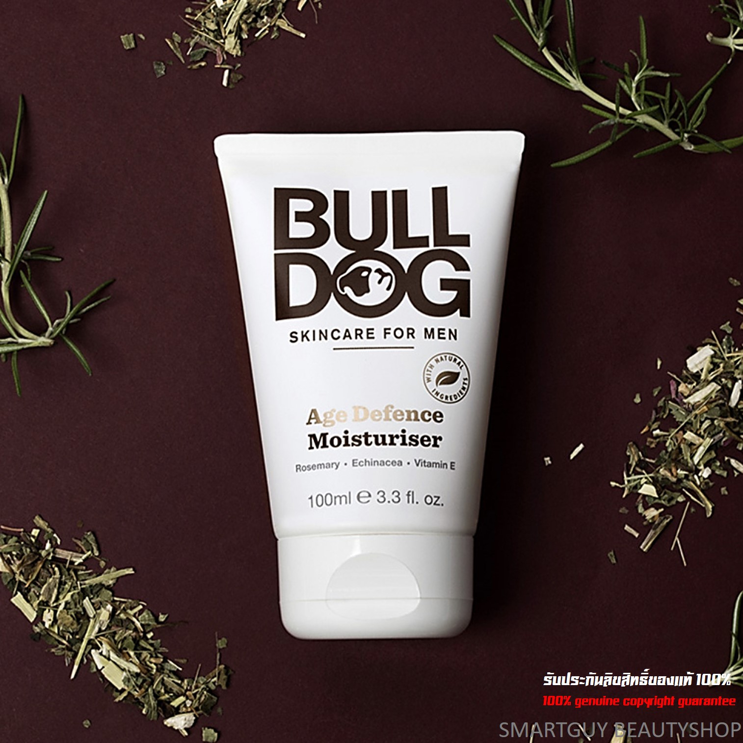 Bulldog Age Defence Moisturiser 100ml ครีมมอยซ์เจอร์ไรเซอร์บำรุงผิวหน้าสูตรพรีเมี่ยมสำหรับผูชาย