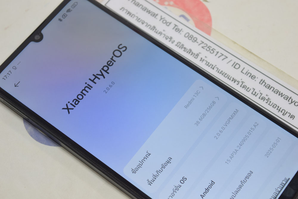 ขายสมาร์ทโฟน Redmi 13C สี Black สเปคดี RAM 8 ROM 256 ราคาแค่ 3,290 เท่านั้น