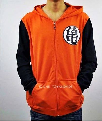 เสื้อฮู้ดดราก้อนบอล สีส้ม