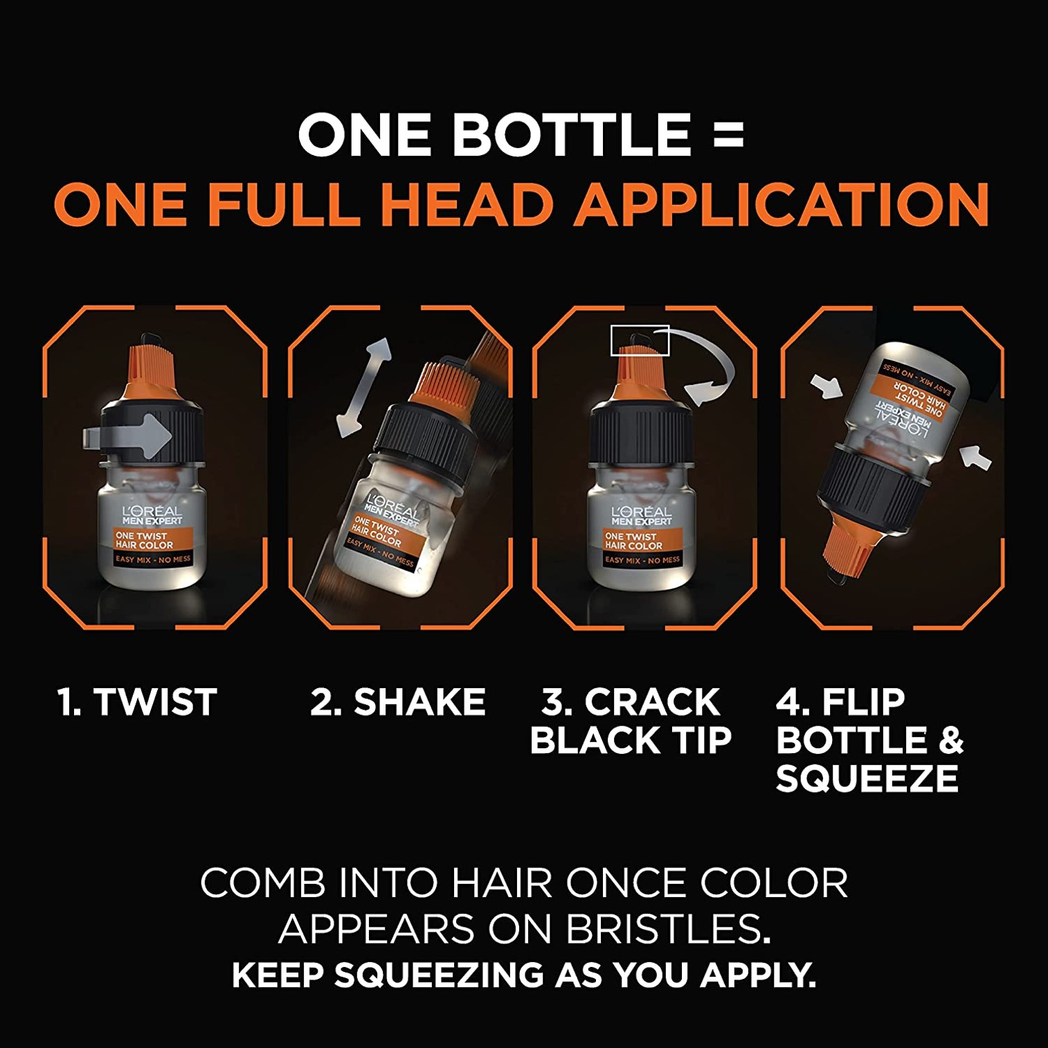 L'Oreal Paris Men Expert Semi Permanent Hair Colour 03 Dark Brown ผลิตภัณฑ์เปลี่ยนสีผมสำหรับผู้ชายสูตรพิเศษจากลอรีอัลปารีส