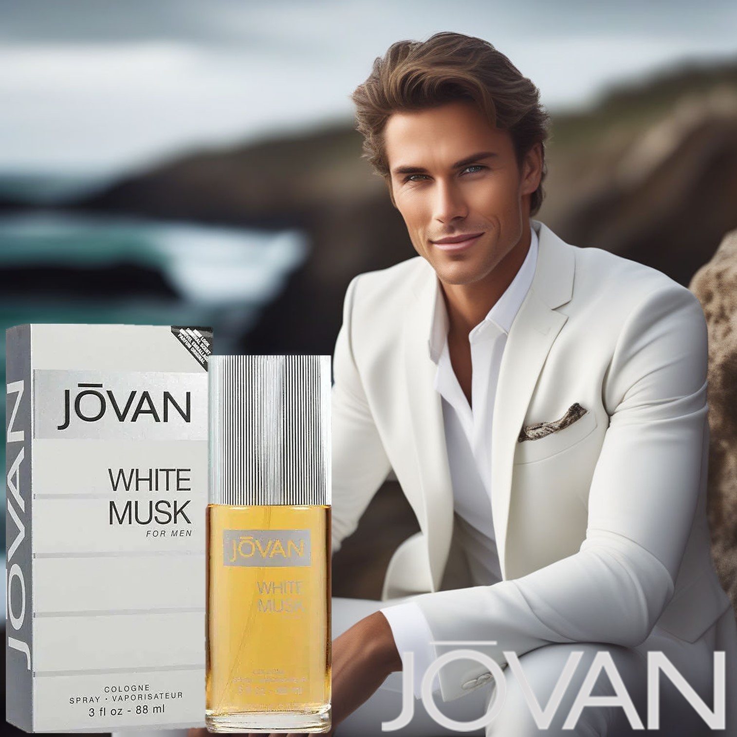 Jovan White Musk For Men Cologn 88ml น้ำหอมผู้ชายกลิ่นสุดคลาสสิคจากต่างประเทศของแท้พร้อมส่ง