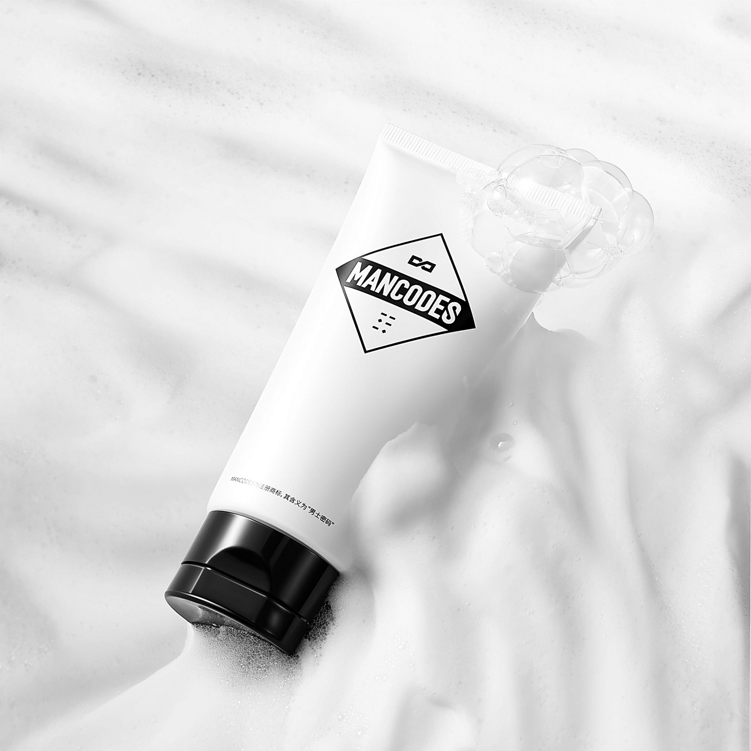 Mancodes Niacinamide Facial Cleanser 100g ผลิตภัณฑ์ทำความสะอาดผิวหน้าผู้ชายสูตรพิเศษเพื่อผิวสะอาดเนียนใสแลดูอ่อนกว่าวัย