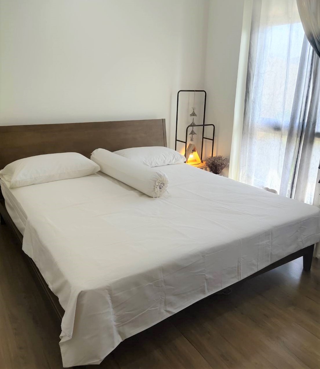 (รับผลิตออเดอร์) ผ้าปูเตียงรัดมุม 1ชิ้น ขนาด 5 ฟุต Organic cotton100%