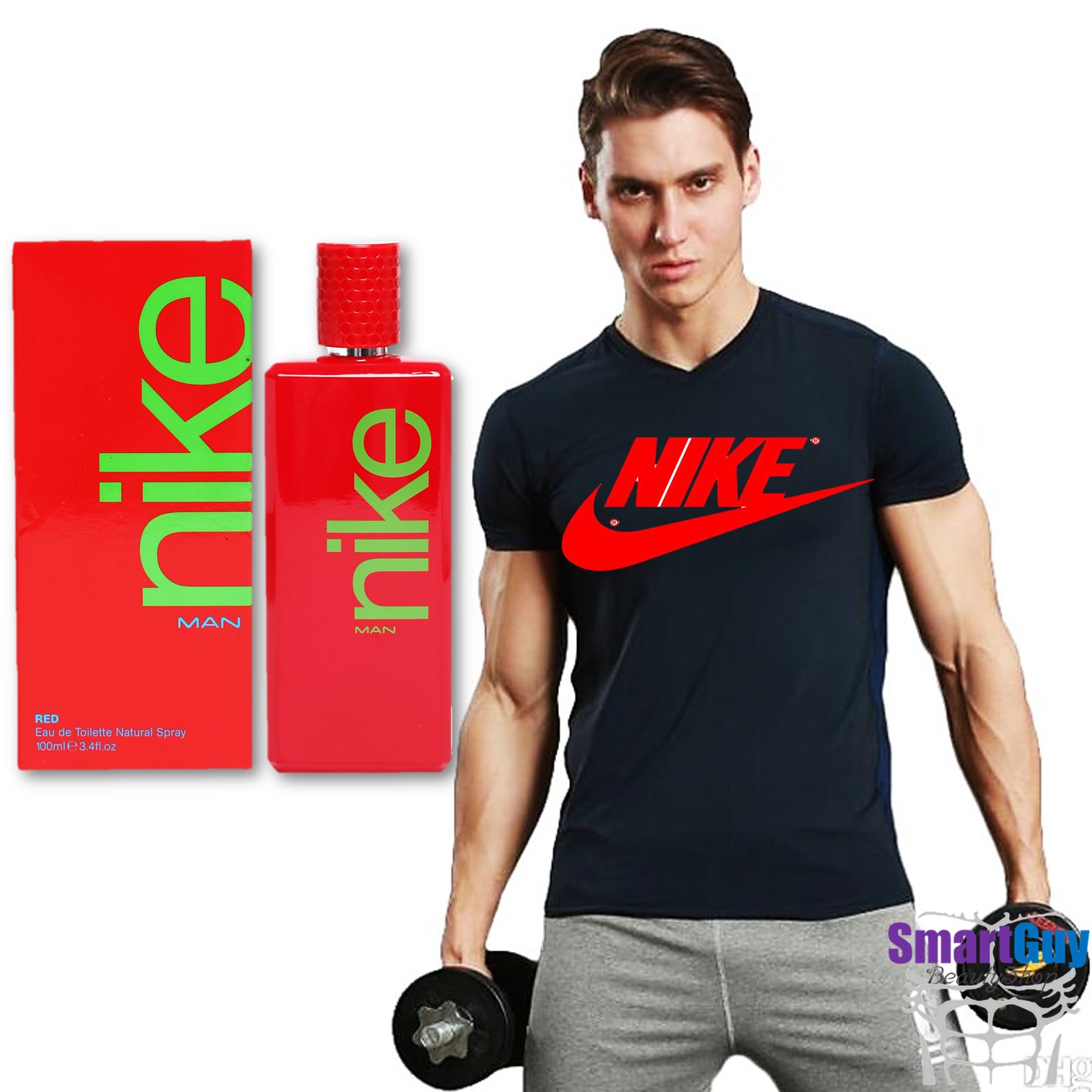NIKE MAN RED Eau De Toilette Natural Spray 100ml. น้ำหอมลิขสิทธิ์ของแท้จากไนกี้สำหรับผู้ชายกลิ่นใหม่