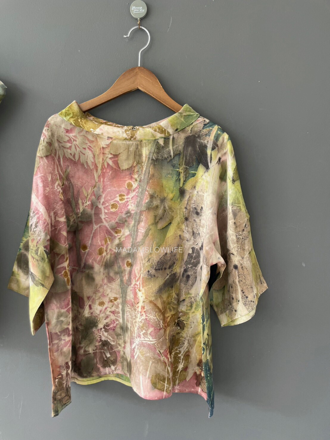 เสื้อลินิน ECO Print Size อก 44 นิ้ว