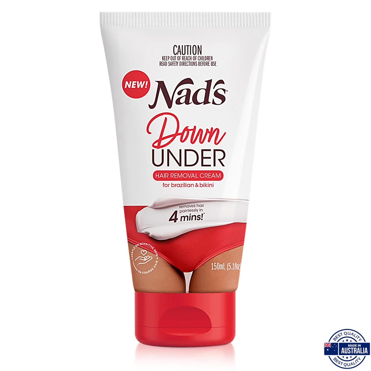 Nads Down Under Hair Removal Cream 150ml ผลิตภัณฑ์ครีมกำจัดขนสูตรอ่อนโยนบริเวณจุดซ่อนเร้นสำหรับผู้หญิงสินค้านำเข้าจากออสเตรเลียของแท้พร้อมส่ง