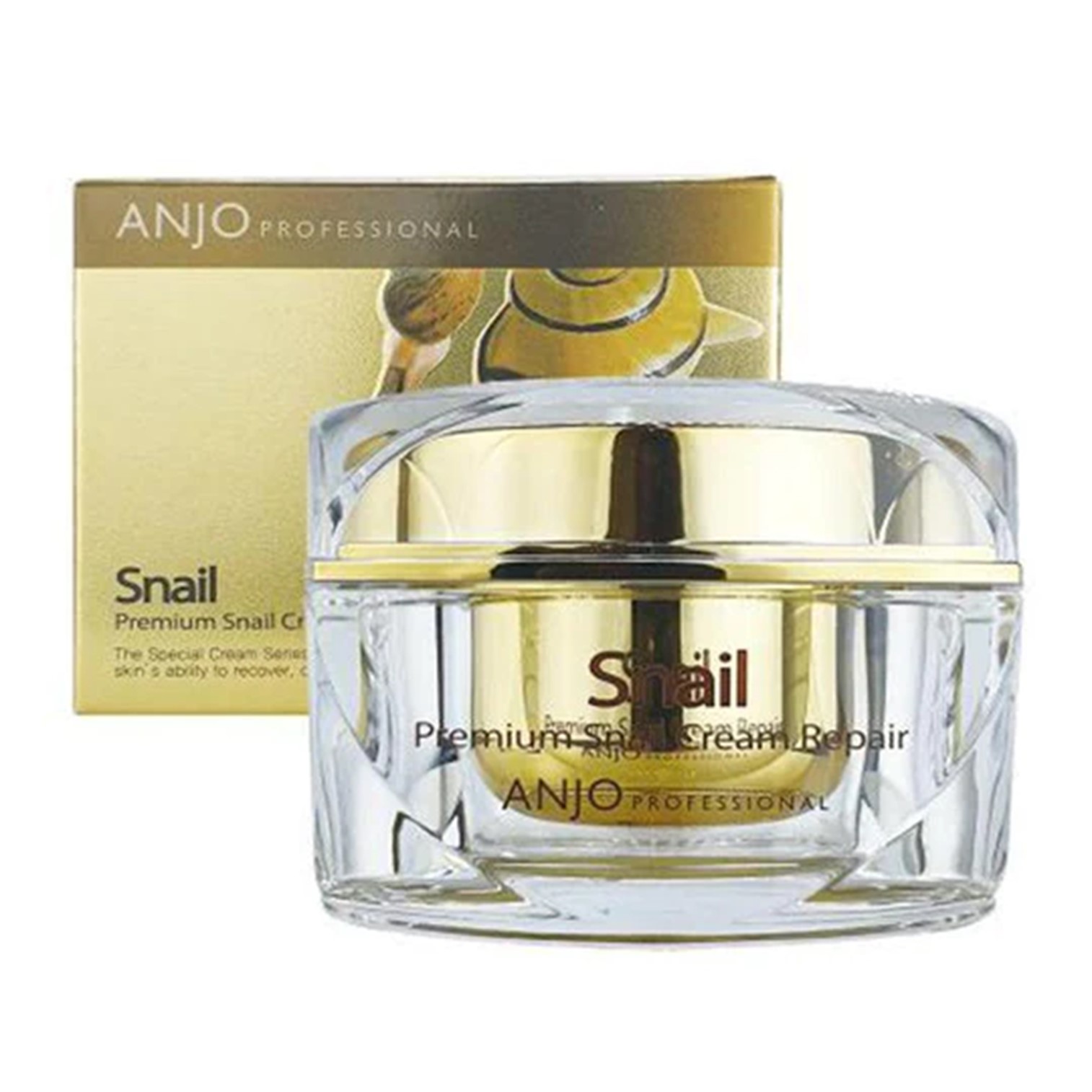Anjo Professional Skin Premium Snail Cream Repair 50ml ครีมบำรุงผิวหน้ากระจ่างใสสูตรเมือกหอยทากเข้มข้นของแท้จากเกาหลีพร้อมส่ง