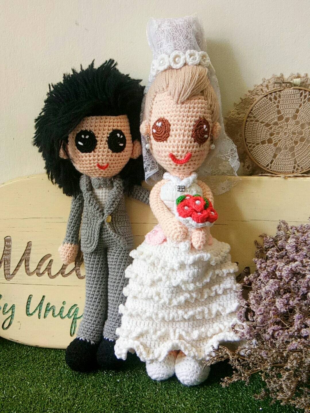 ตุ๊กตาถักโครเชต์ไหมพรม Lover doll4