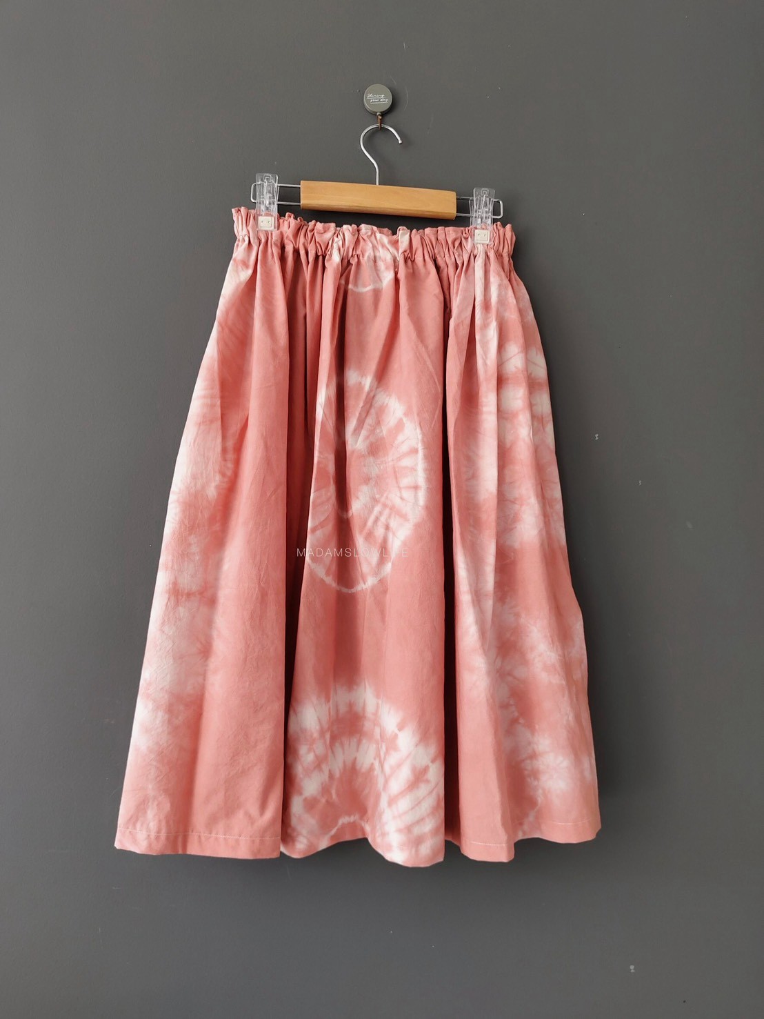 กระโปรงเจ้าหญิง Size : F มัดย้อมสีธรรมชาติ มี 3 สี