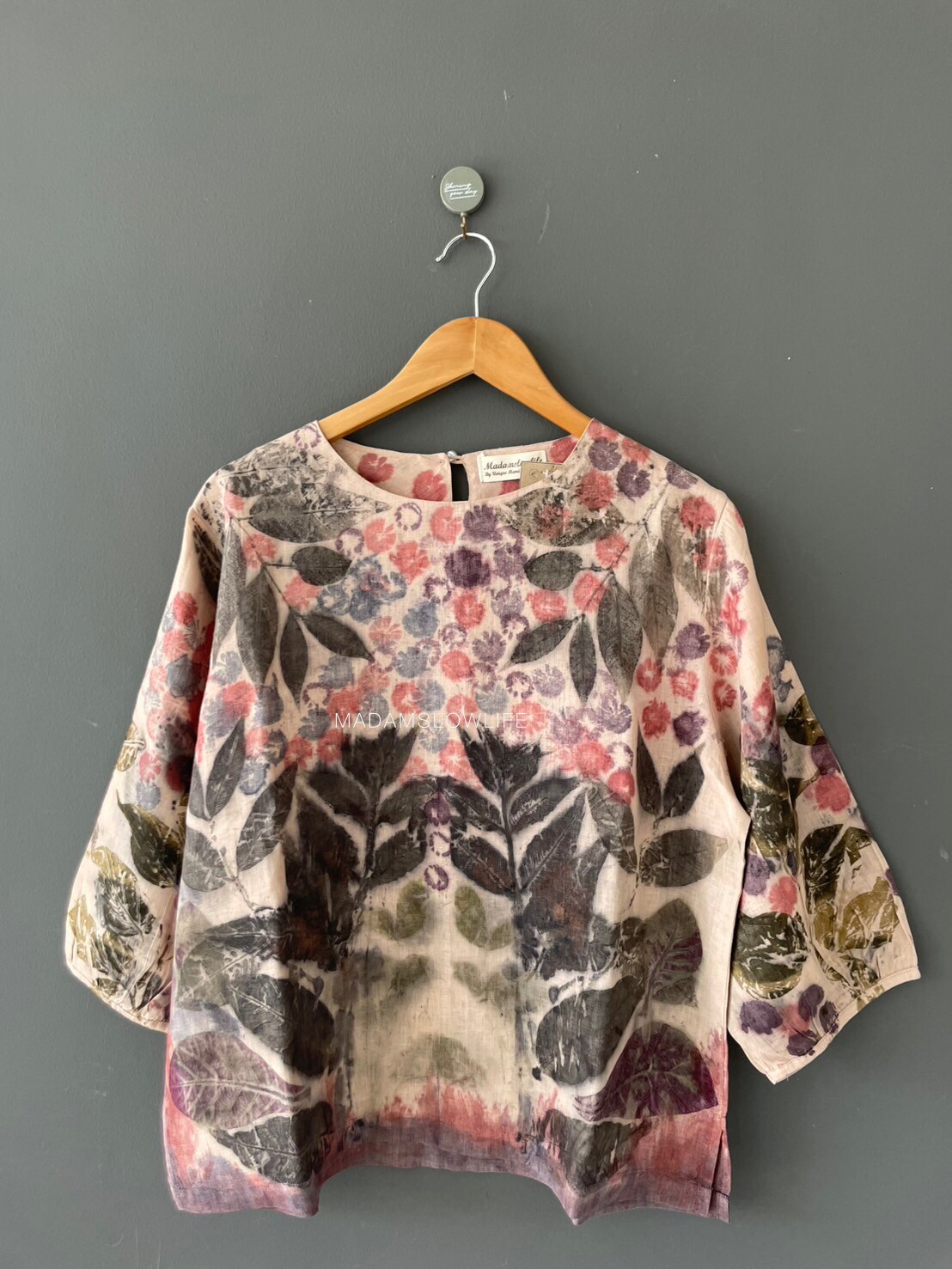 เสื้อลินิน ECO Print Size อก 46 นิ้ว