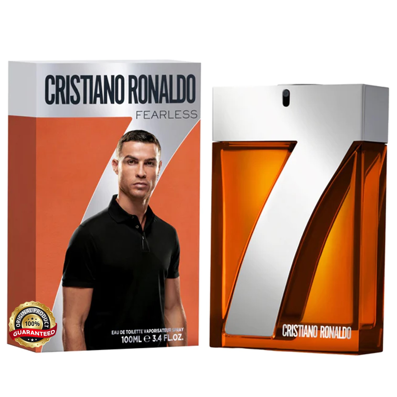 CRISTIANO RONALDO FEARLESS EAU DE TOILETTE 100ML น้ำหอมลิขสิทธิ์แท้กลิ่นใหม่ล่าสุดรุ่นพิเศษจากโรนัลโด้สินค้านำเข้าจากต่างประเทศพร้อมส่ง