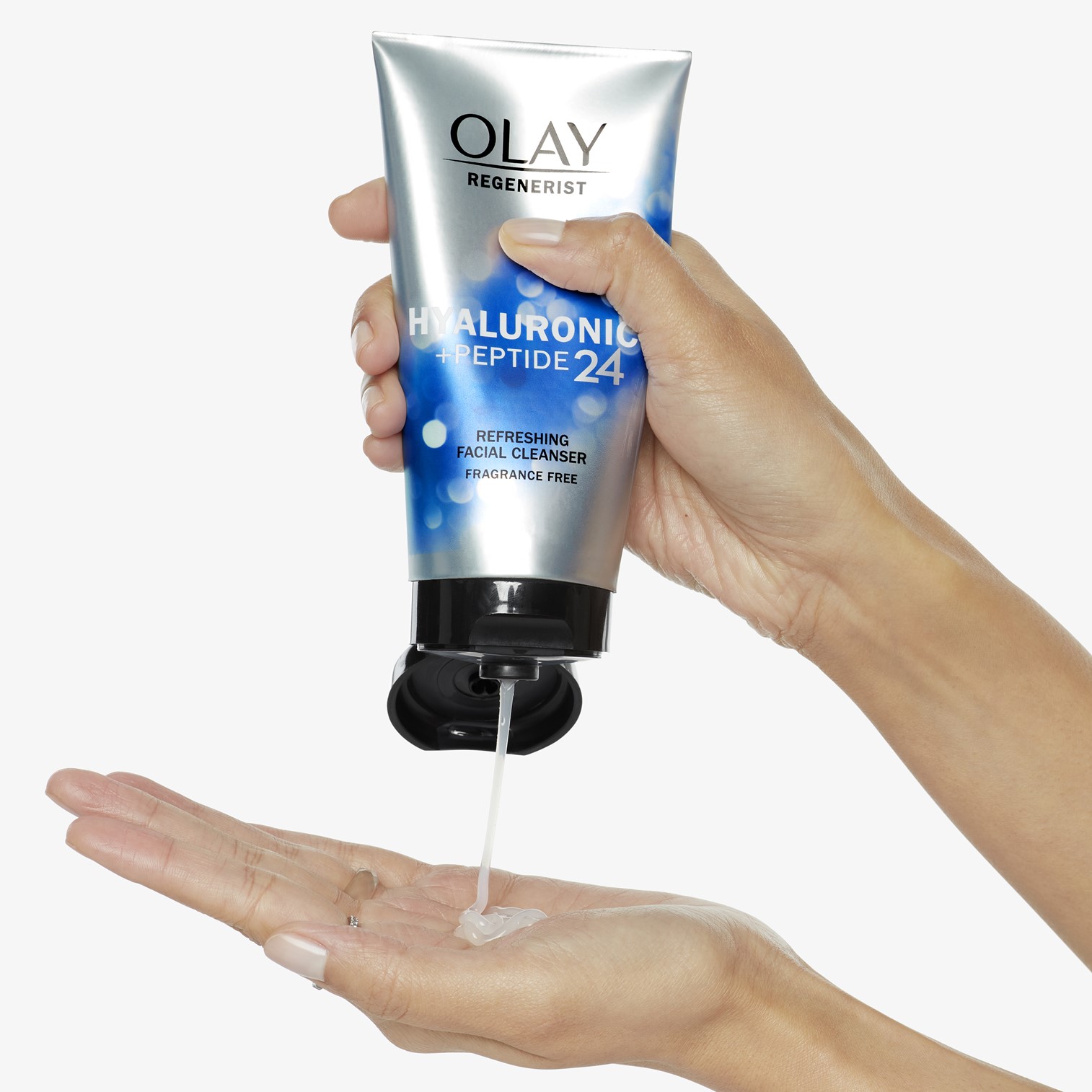 Olay Regenerist Hyaluronic + Peptide 24 Face Wash 150ml ผลิตภัณฑ์ทำความสะอาดผิวหน้าสูตรพิเศษของแท้จากออสเตรเลียพร้อมส่ง