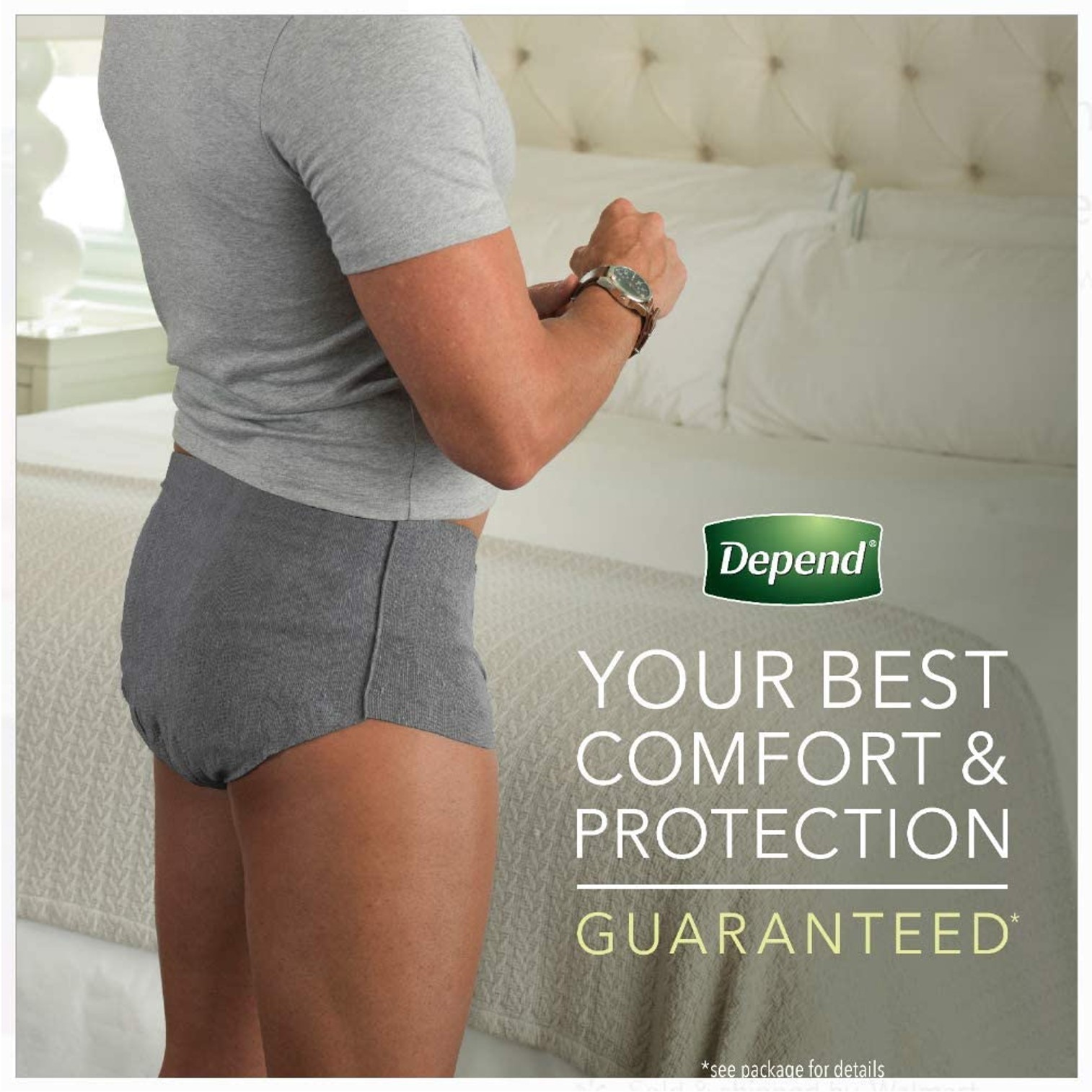 Depend Real Fit Men's Night Defence Underwear 8 Pack กางเกงผ้าอ้อมสำเร็จรูปสำหรับผู้ชายสินค้านำเข้าจากออสเตรเลียพร้อมส่ง