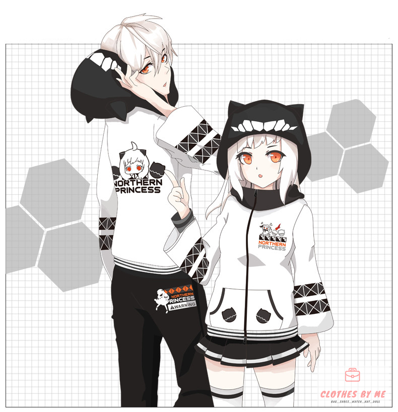 เสื้อกันหนาวมีฮู้ดสไตล์ญี่ปุ่น Kantai Collection เรือรบโมเอะ