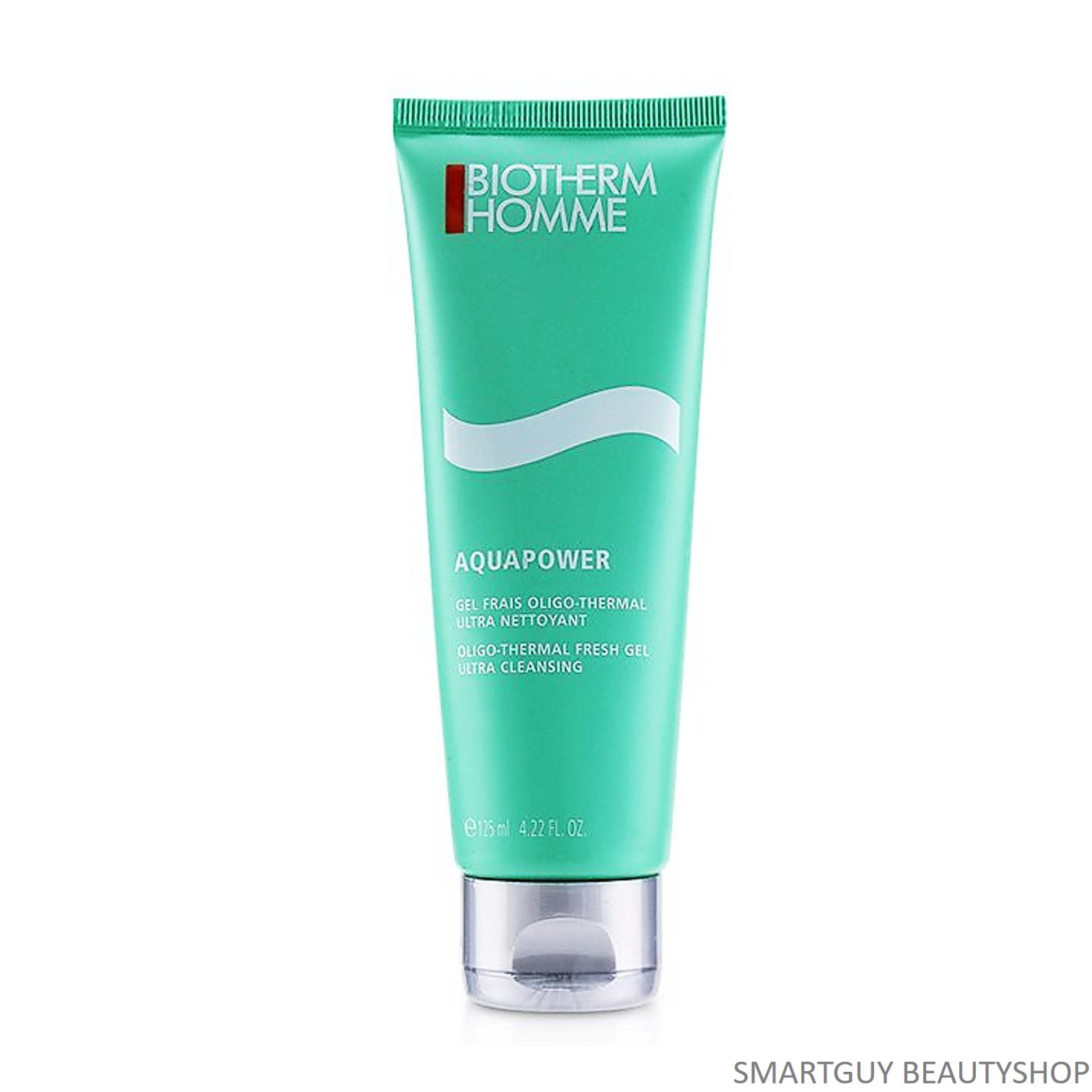 BIOTHERM HOMME AquaPower Oligo Thermal Fresh Gel Ultra Cleansing 125ml คลีนซิ่งโฟมทำความสะอาดผิวหน้าผู้ชายสูตรพิเศษทำความสะอาดหมดจดล้ำลึก