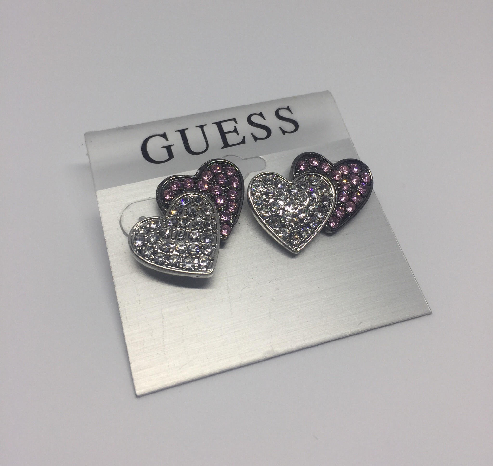 Guess 2Heart Stud Earrings