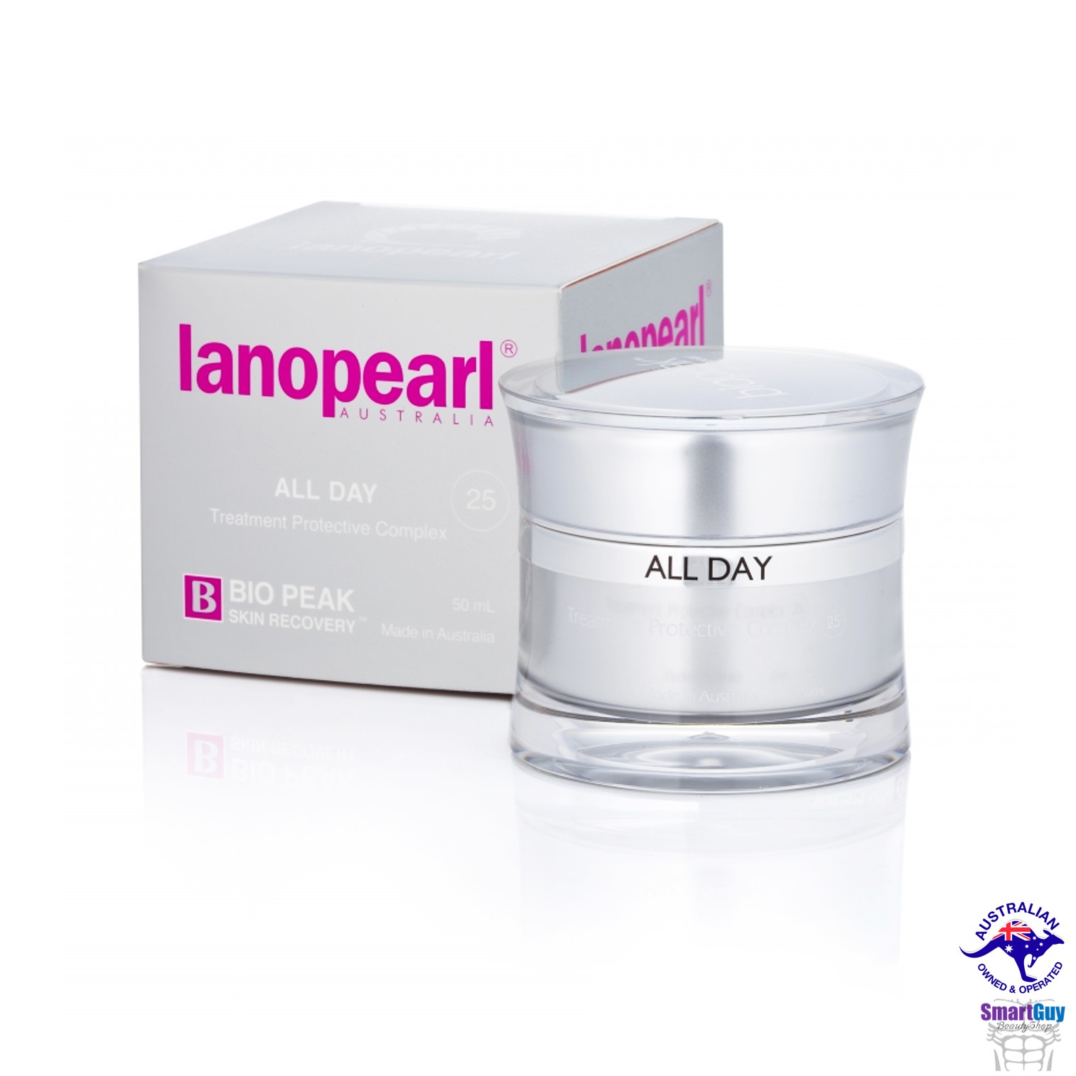 Lanopearl All Day Treatment Protective Complex 50ml. ครีมบำรุงผิวหน้าสูตรพรีเมี่ยมจากวิตามินสารสกัดธรรมชาติมากมายช่วยลดริ้วรอยปรับผิวหน้าตึงกระชับกระจ่างใสย้อนวัยผิวหน้าสูตรเข้มข้นสินค้านำเข้ารับประกันของแท้จากออสเตรเลีย