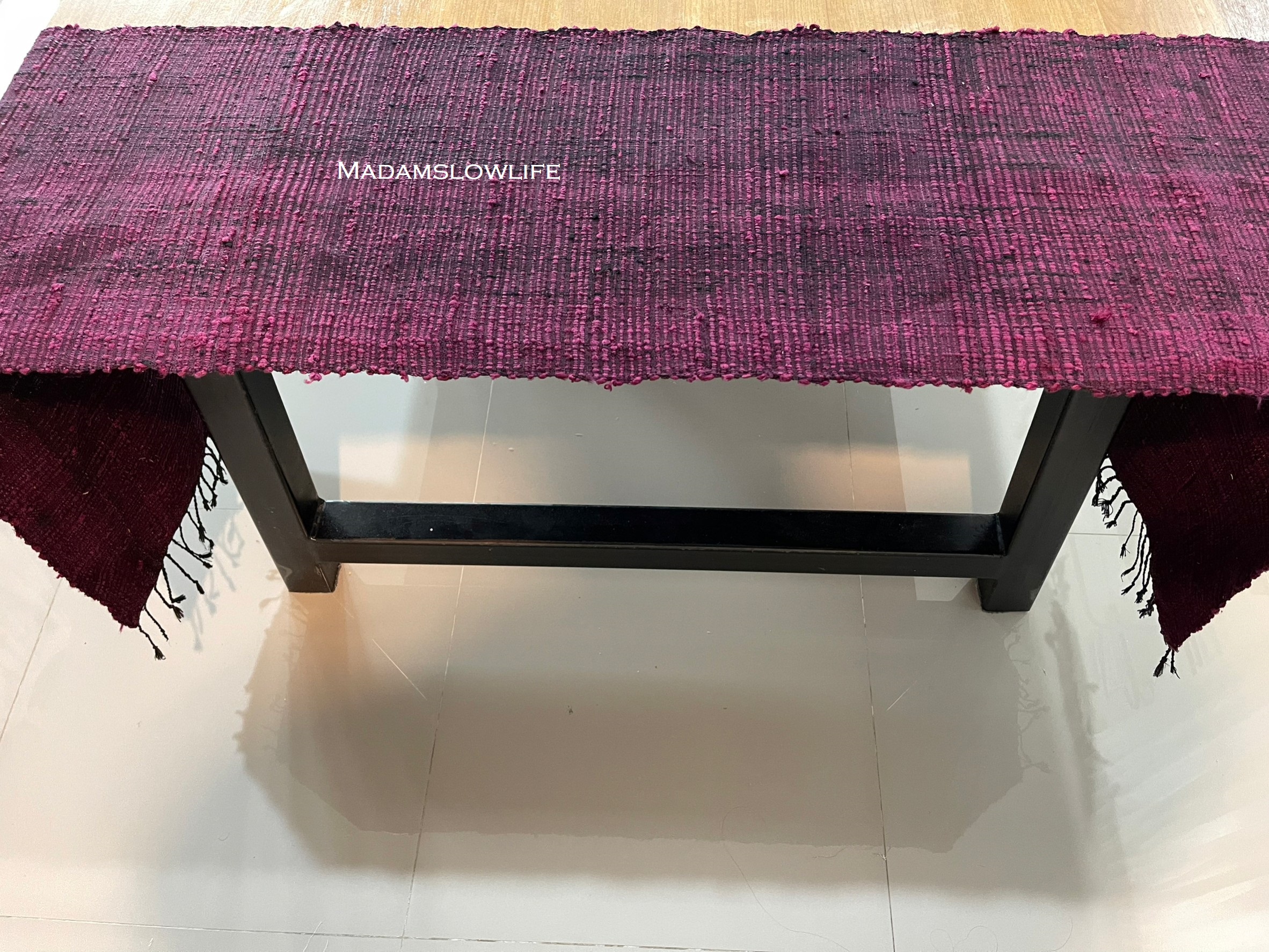 ผ้าไหมอีรี่/RUNNER ขนาด กว้าง42cm*ยาว229cm Hand made