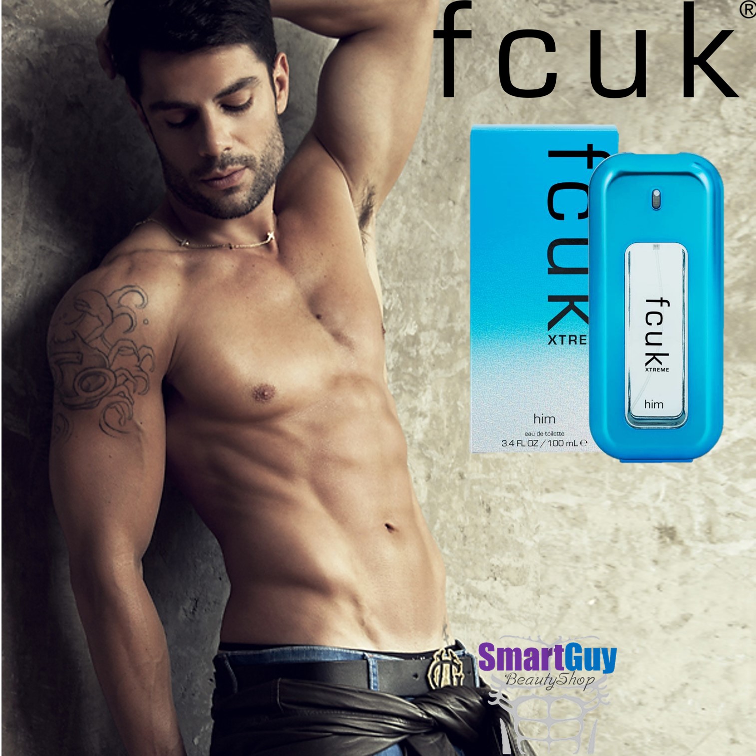 FCUK XTREME HIM Eau De Toilette 100ml. น้ำหอมลิขสิทธิ์ของแท้จากfcukสำหรับผู้ชายกลิ่นใหม่หอมเย็นสุดคูลในแบบสปอร์ตแมนผสานความเซ็กซี่ชวนเข้ามาสัมผัส
