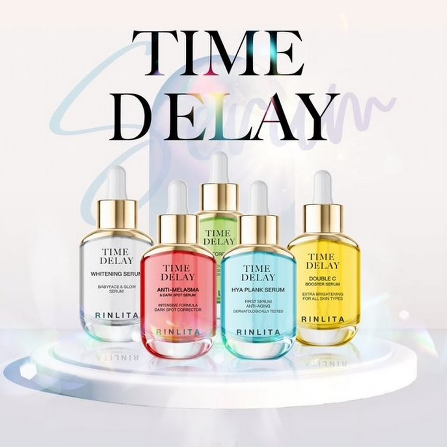 TIME DELAY Anti Melasma & Dark Spot Serum 30ml เซรั่มบำรุงผิวหน้าสูตรลดปัญหาฝ้ากระจุดด่างดำหมองคล้ำได้ตรงจุด