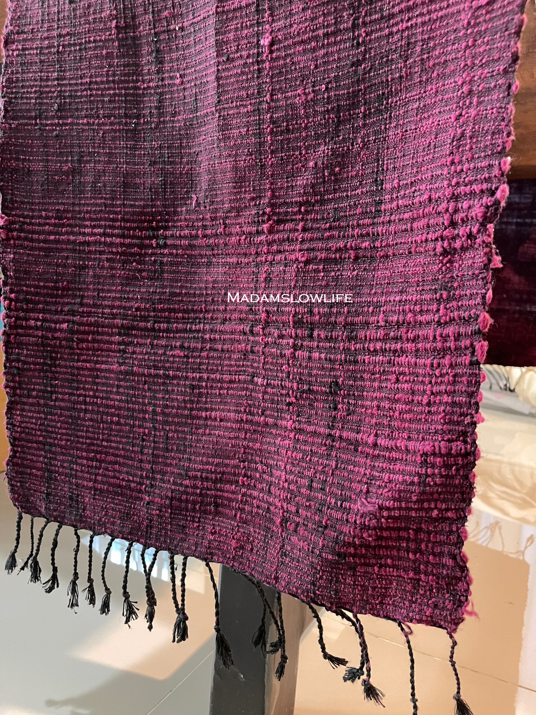 ผ้าไหมอีรี่/RUNNER ขนาด กว้าง42cm*ยาว229cm Hand made