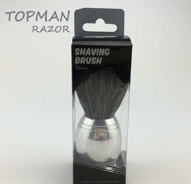 แปรงโกนหนวด สแตนเลส ขน Badger