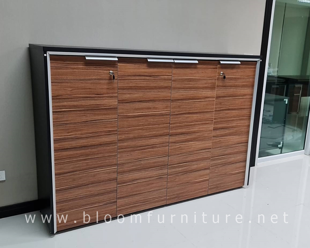 ตู้เก็บเอกสารหน้าไม้เมลามีน รุ่น Grand B-Walnut