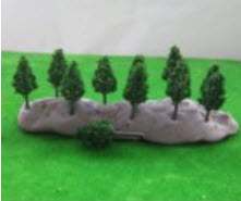 ต้นสน (N Z scale) ขนาด 3.8 ซ.ม. / 50 ต้น