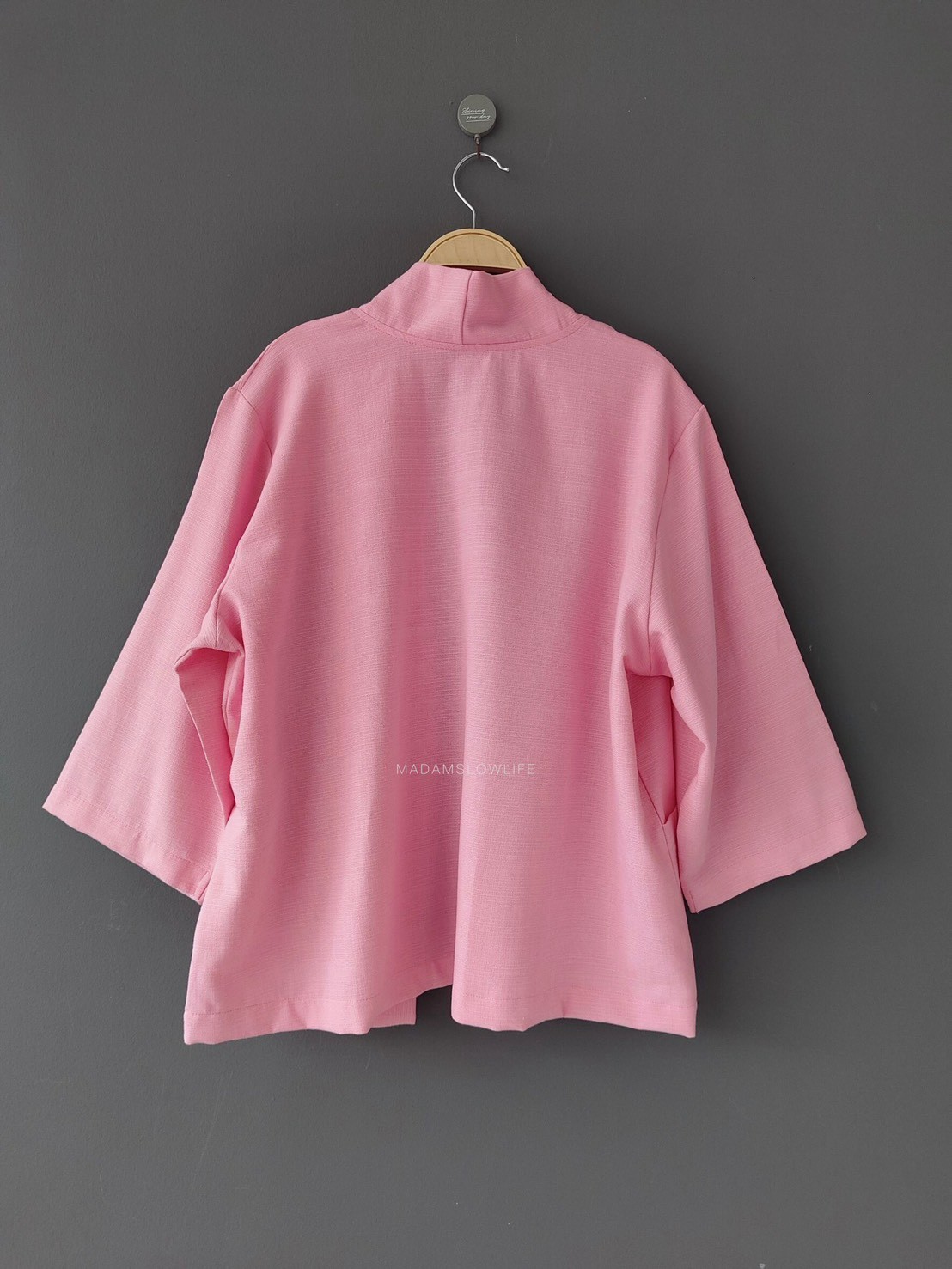 เสื้อคลุมยูกาตะ สีชมพูsize: F (รับผลิตออเดอร์)