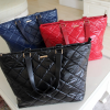 Mango Waterproof Fabric Quilted Tote Shopper Bag