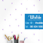 วอลเปเปอร์ห้องเด็ก วอลเปอร์ลายการ์ตูน ลายหัวใจ