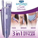 Schick Hydro Silk Perfect Finish Trimmer 8 in1 Grooming Kit for Women ชุดผลิตภัณฑ์กำจัดขนทุกสัดส่วนของร่างกายสำหรับผู้หญิงสินค้านำเข้าจากต่างประเทศ