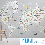 สั่งพิมพ์วอลเปเปอร์ ลายแผนที่ 0002