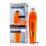 อายครีมโรลออนสูตรเข้มข้นพิเศษสำหรับผิวผู้ชายช่วยบำรุงฟื้นฟูและแก้ทุกปัญหารอบดวงตาอย่างได้ผล L’OREAL Men Expert Hydra Energetic Anti-Fatigue Icy Eye Roll-On 10ml.