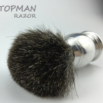 แปรงโกนหนวด สแตนเลส ขน Badger