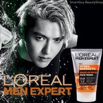 L’Oreal Men Expert Hydra Energetic Wake Up Effect Face Wash Deep Cleans Wakes Up The Skin Guarana+Vitamin C 100ml. คลีนซิ่งโฟมทำความสะอาดผิวหน้าผู้ชายสูตรพิเศษจากลอรีอัลทำความสะอาดหมดจดล้ำลึกพร้อมปรับผิวหน้ากระจ่างใสอ่อนกว่าวัยสินค้านำเข้าจากต่างประเทศ