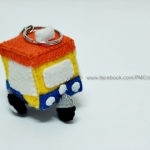 ตุ๊กตากล่องสามล้อหลังคาส้ม