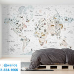 สั่งพิมพ์วอลเปเปอร์ ลายแผนที่ 0003