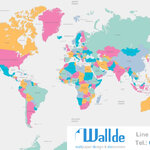 สั่งพิมพ์วอลเปเปอร์ ลายแผนที่ 0009