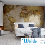 สั่งพิมพ์วอลเปเปอร์ วอลเปเปอร์ลายแผนที่ 0015