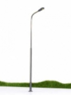 เสาไฟโลหะ สีเทา LED 3 โวลต์ สูง 10 ซ.ม. / 5 ต้น