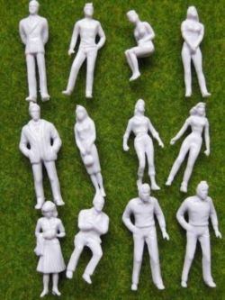 คนยืน-นั่ง สเกล 1:50 คละแบบ 25 ตัว (ไม่เพ้นท์สี)