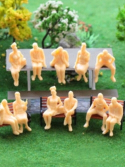 คนนั่ง สเกล 1:48 คละแบบ 6 ตัว (ไม่เพ้นท์สี)