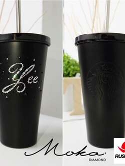 แก้ว Starbucks ติดเพชร ขนาด Grande size 16 oz.