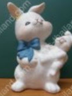 กระต่ายเซอรามิค แม่-ลูก