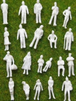 คน สเกล 1:87 นั่ง-ยืน คละแบบ / 100 คน (ไม่เพ้นท์สี)