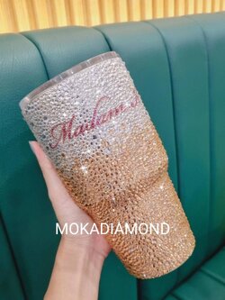 แก้วติดเพชรสั่งทำตามแบบ (เยติแท้)