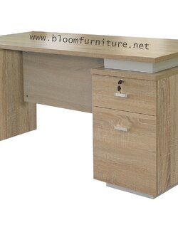 โต๊ะทำงานพร้อมลิ้นชัก มีกุญแจล็อก ขนาด 150x60x75 ซม.